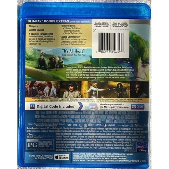 A Wrinkle in Time (Blu-ray + DVD) - No Digital - Picture 2 of 6